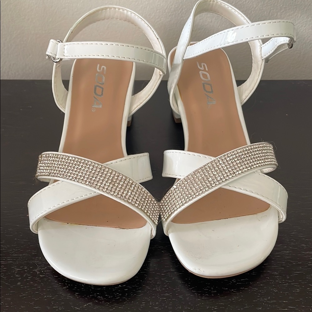 Soda Girl’s White Strappy Sandals